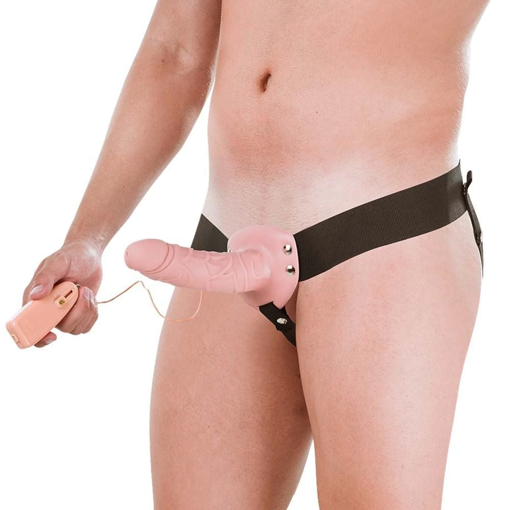 image Capa peniana c/ cinto vibro ext 18X4,5 cm Hot Flowers