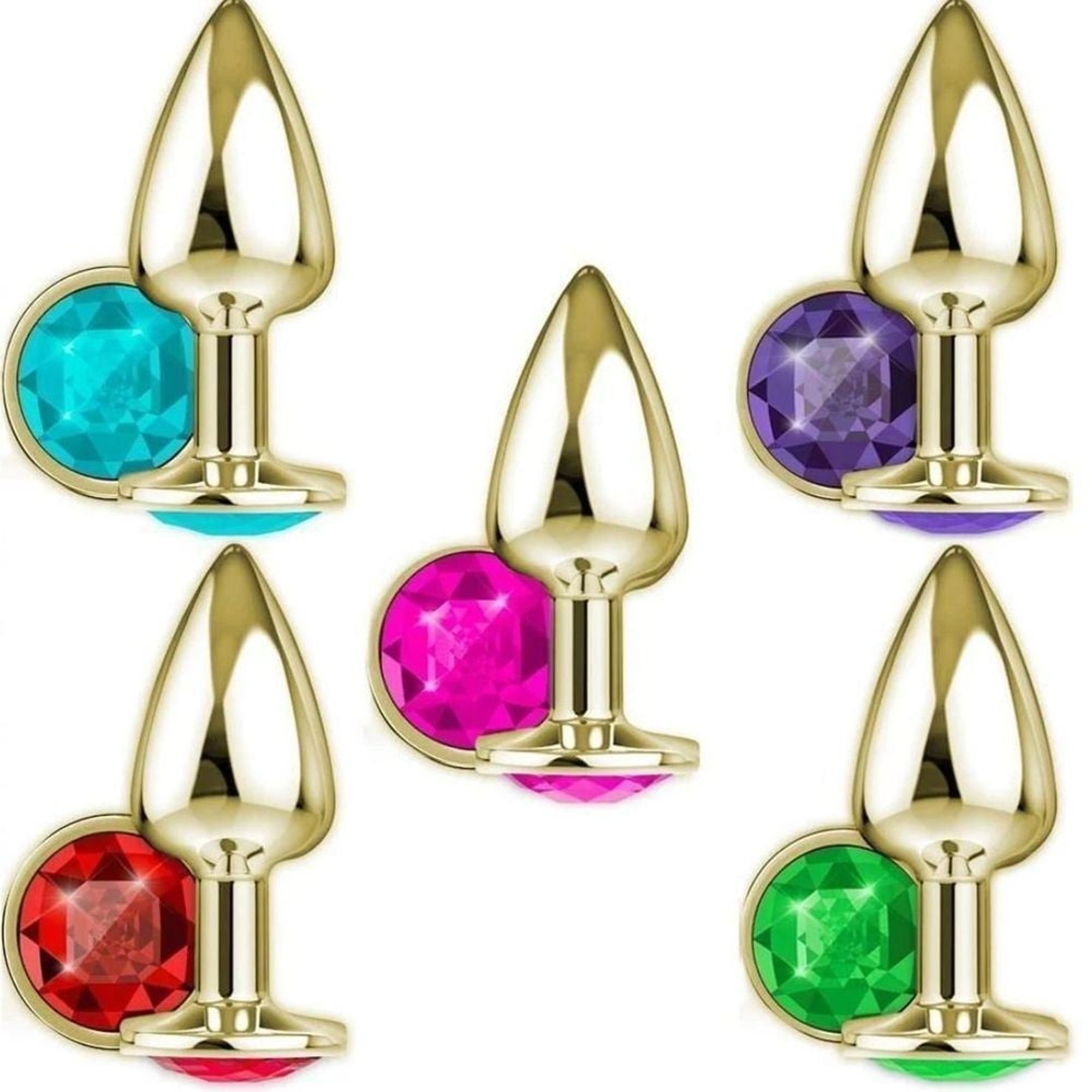 image (6) PLUG ANAL METAL COLORS MEDIO 8,5 X 3,3CM