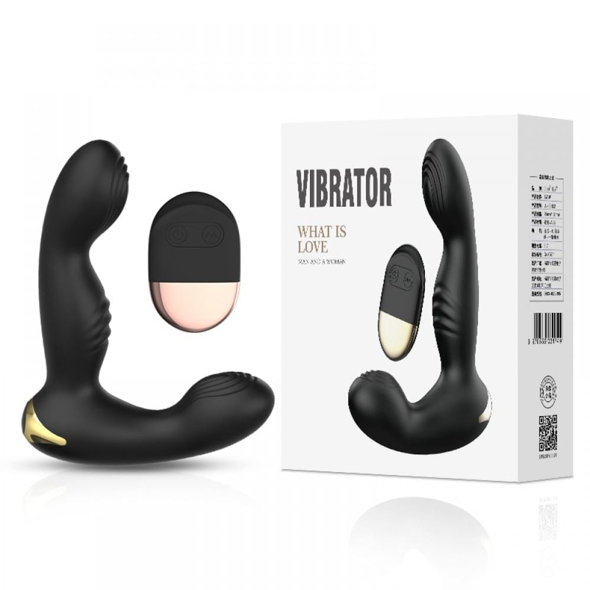 image Estimulador de próstata Wondrous com controle remoto 10 modos de vibração