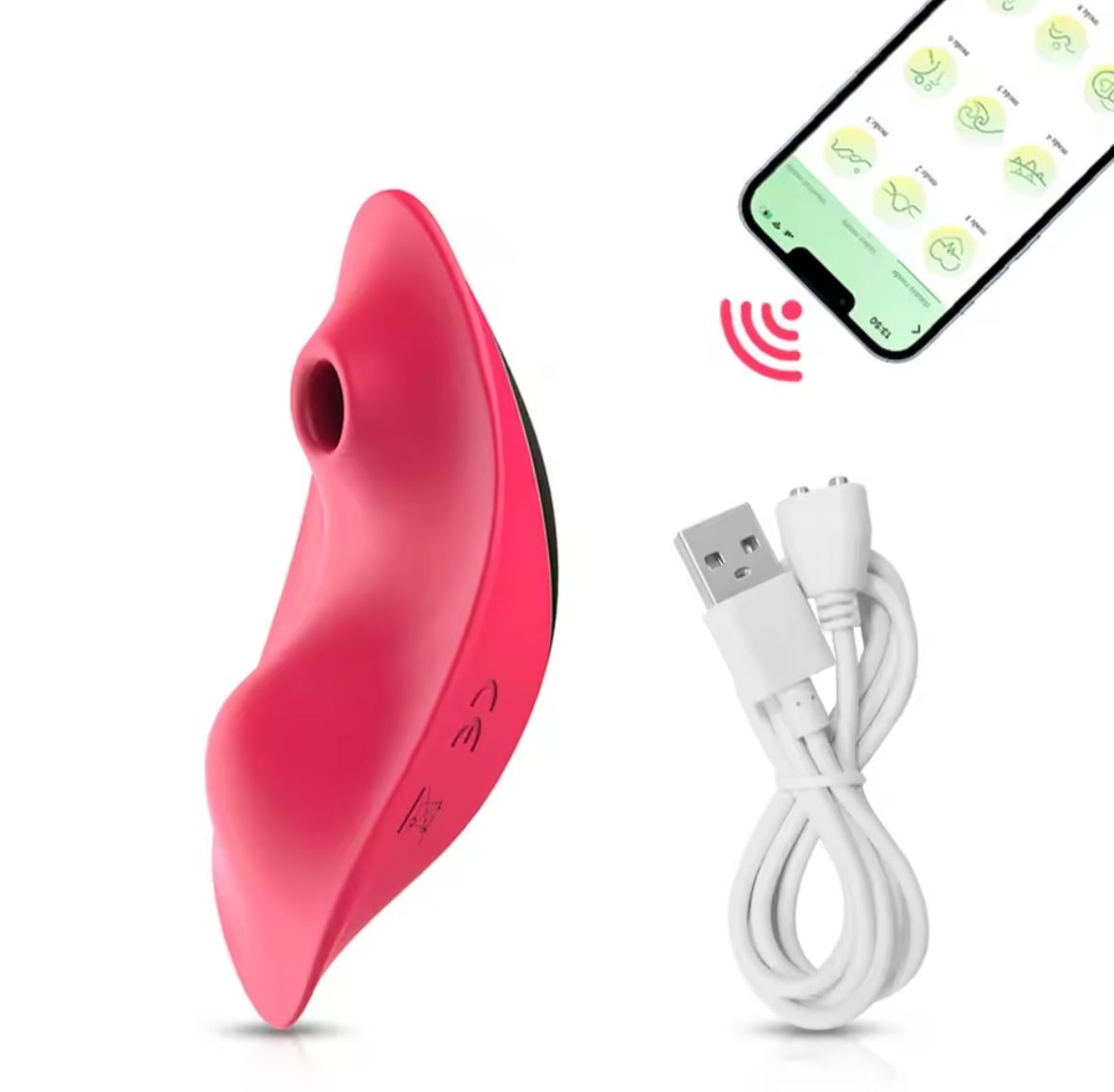 1000751378 Vibrador de sucção com aplicativo